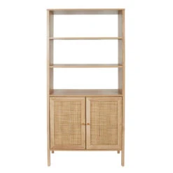 Buffet Haut En Bois Avec 3 Niveaux H163cm - Baia
