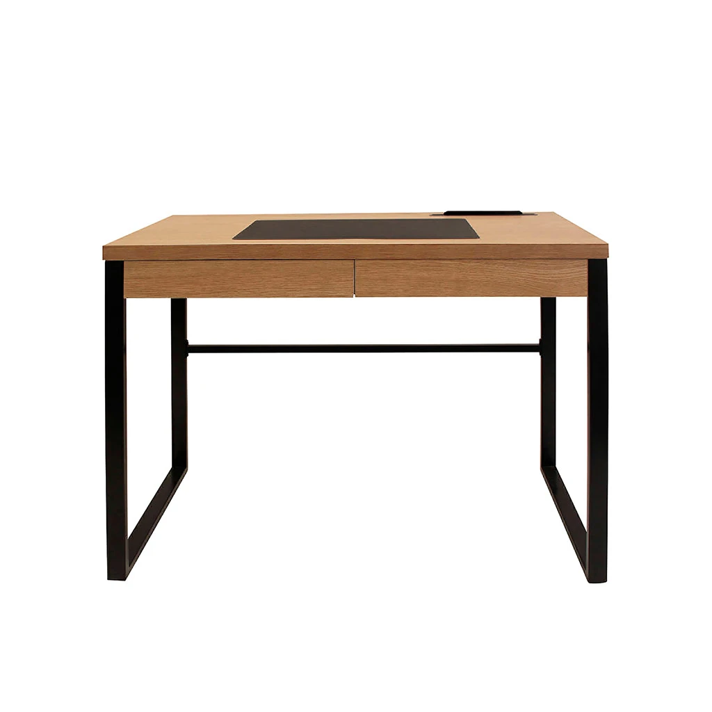 Bureau En Bois Et Métal Noir - Liam 1 Bureau En Bois Et Métal Noir - Liam
