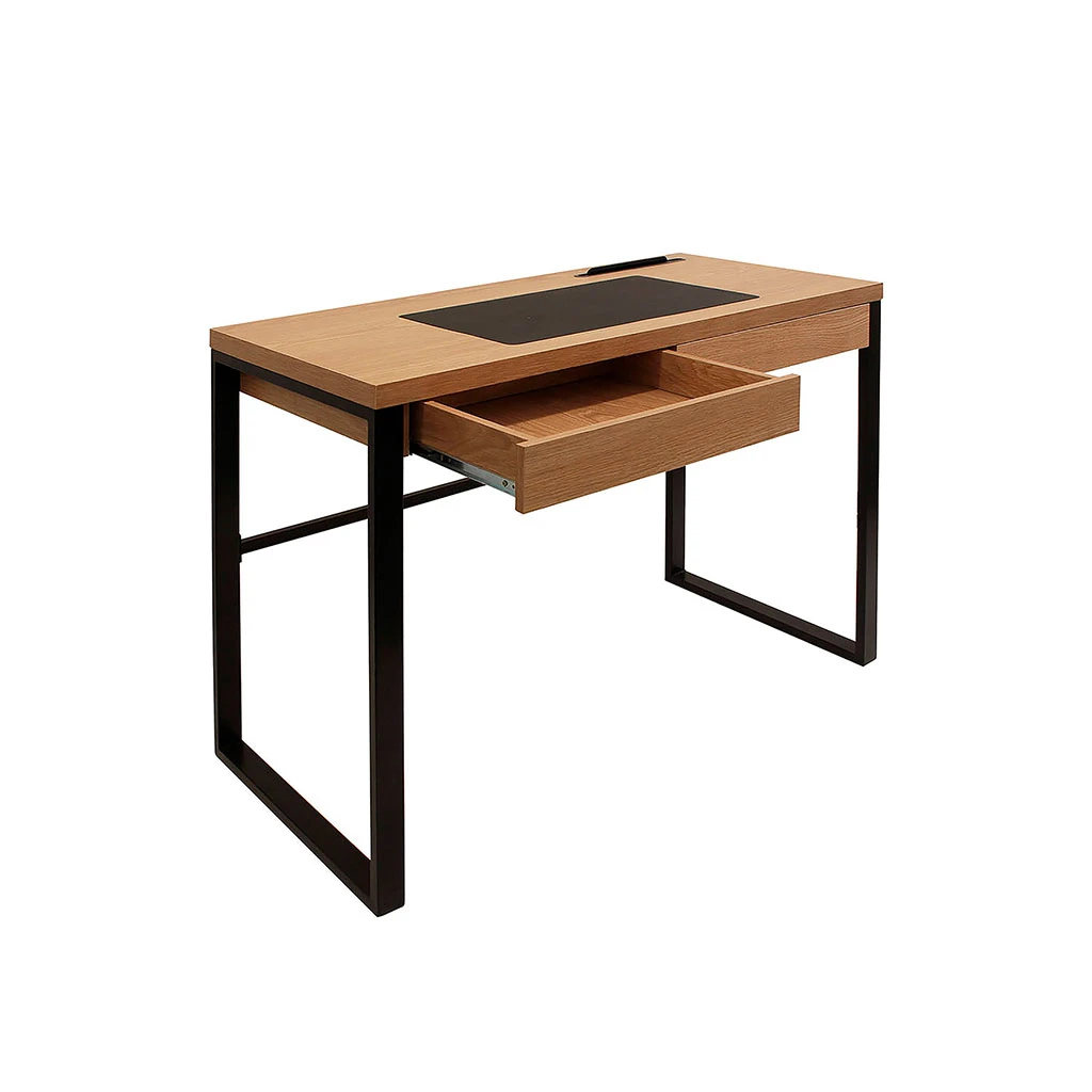 Bureau En Bois Et Métal Noir - Liam 9 Bureau En Bois Et Métal Noir - Liam – Image 9