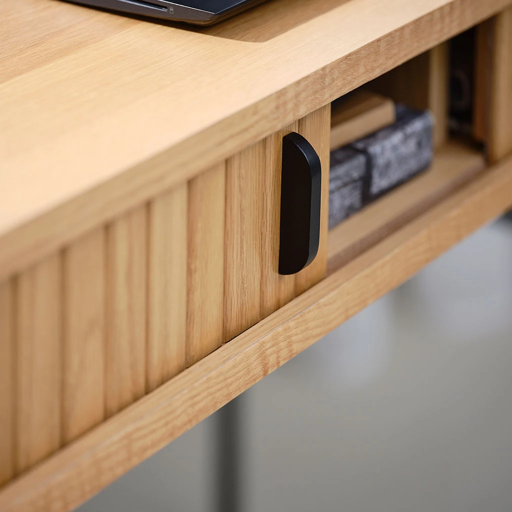 Unique Bureau Placage Chêne Naturel - Nola 4 Unique Bureau Placage Chêne Naturel - Nola – Image 4