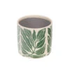 Amadeus Cache-pot En Céramique Vert Et Blanc H12cm - Amazonie