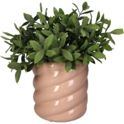 Cache-pot Torsadé En Grès Rose D14cm 7 Cache-pot Torsadé En Grès Rose D14cm -Magasin Général Pour La Maison cache pot torsade en gres rose d14cm 686227 686227 FRN01 WEB