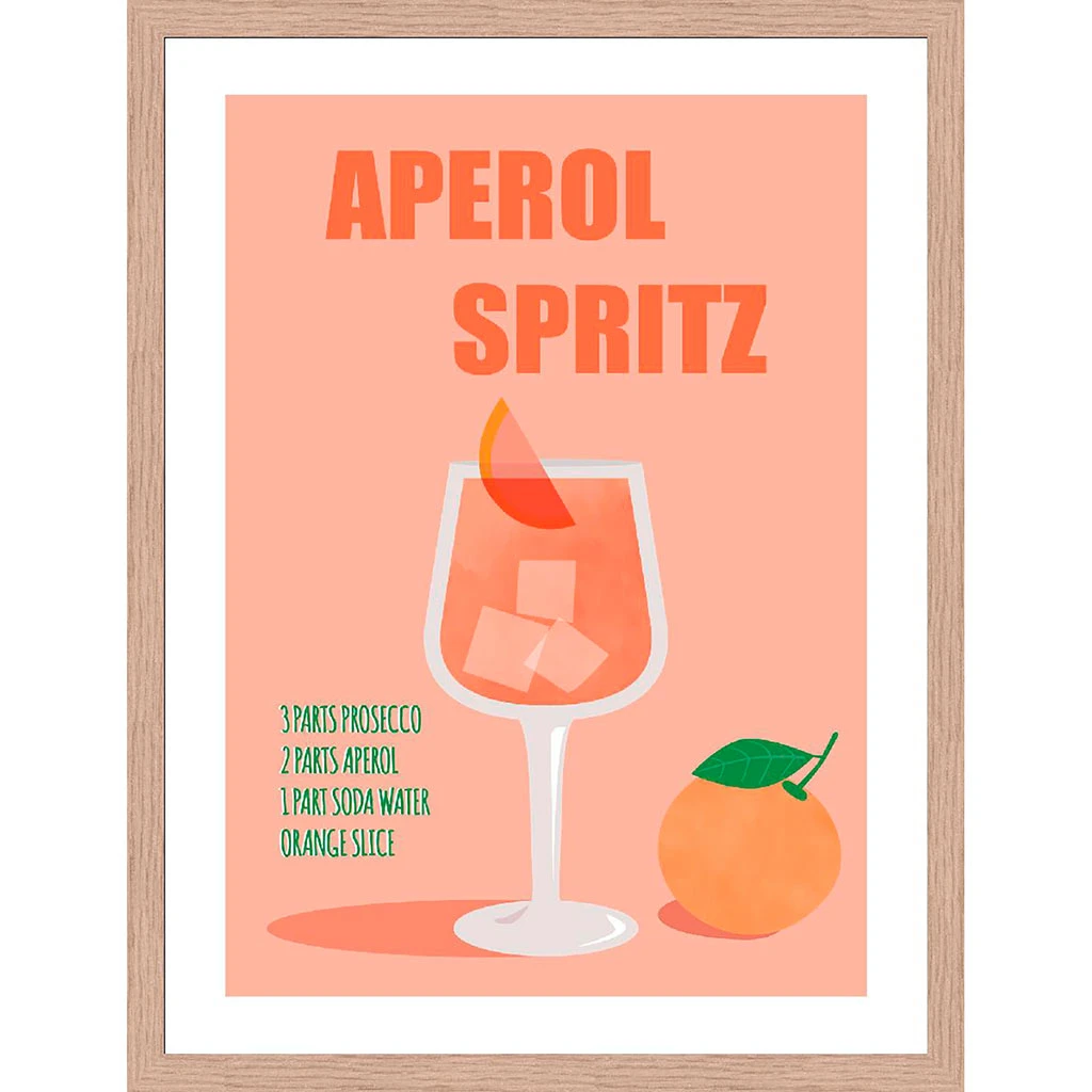 Cadre Avec Affiche "Aperol Spritz" 30x40cm - Lario 1 Cadre Avec Affiche "Aperol Spritz" 30x40cm - Lario