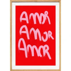 Cadre Bogota Amor 50x70cm Lario Blanc