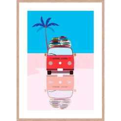 Cadre Image Graphic Van 50x70cm Lario Chene