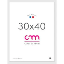 Cadre Photo Blanc 30x40cm - Lario