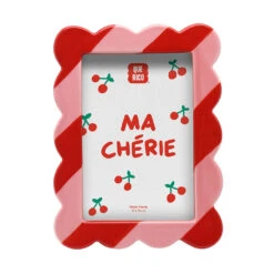 Cadre Photo En Céramique Rose 14x20cm - Elvira