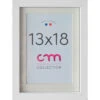 Cadre Photo Passe Partout 1vue 13x18cm Lario Blanc