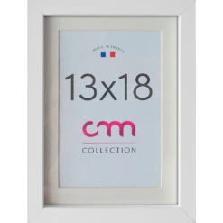 Cadre Photo Passe Partout 1vue 13x18cm Lario Blanc