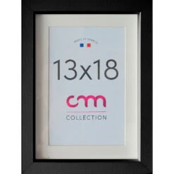 Cadre Photo Passe Partout 1vue 13x18cm Lario Noir