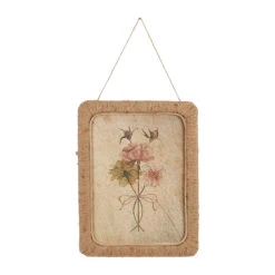 Cadre "roses" En Sapin 33x45cm - Fleurs