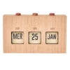 Calendrier Flip Flap Effet Bois