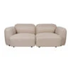 Canape 2 Places En Tissu Beige - Bristol