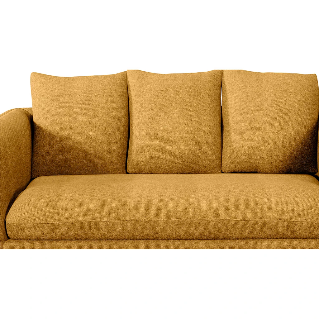 Canapé Convertible Bultex 2 Places Basile - Tissu Texturé - Crown Moutarde 4 Canapé Convertible Bultex 2 Places Basile - Tissu Texturé - Crown Moutarde – Image 4