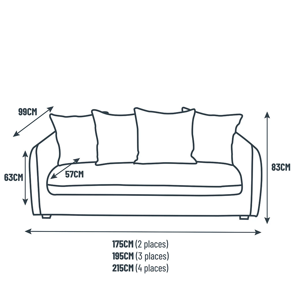 Canapé Convertible Bultex 2 Places Basile - Tissu Texturé - Crown Noir 5 Canapé Convertible Bultex 2 Places Basile - Tissu Texturé - Crown Noir – Image 5