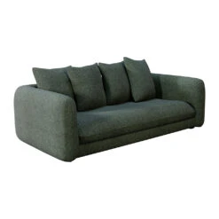 Canapé Convertible Bultex 3 Places Basile - Tissu Texturé - Crown Winter Moss