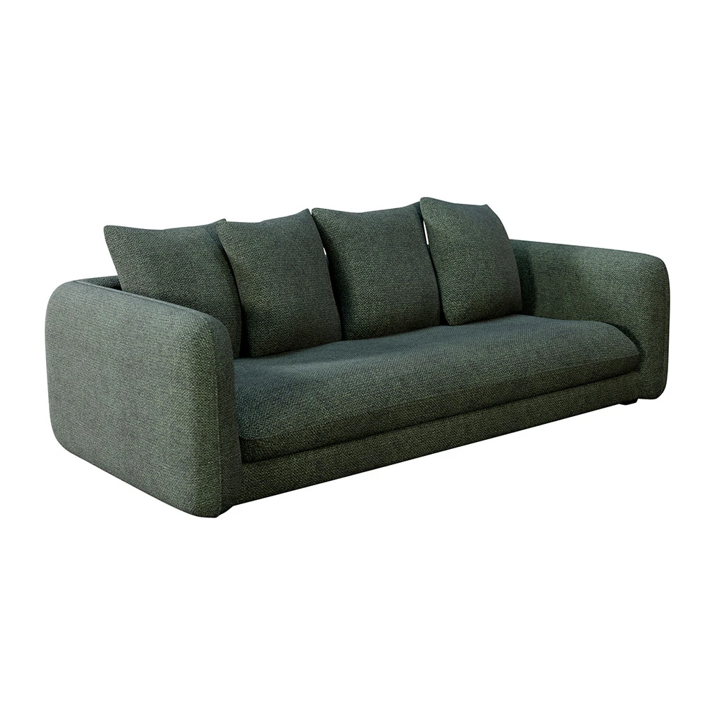 Canapé Convertible Bultex 4 Places Basile - Tissu Texturé - Crown Winter Moss 1 Canapé Convertible Bultex 4 Places Basile - Tissu Texturé - Crown Winter Moss