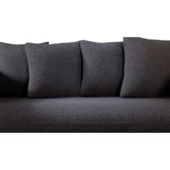 Canapé Fixe 3 Places Basile - Tissu Texturé - Crown Noir -Magasin Général Pour La Maison canape fixe 3 places basile tissu texture crown noir 658197 658197 FRN06 WEB 1