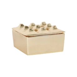 Cendrier En Aluminium Doré D9cm - Riva -Magasin Général Pour La Maison cendrier en aluminium dore d9cm riva 40657 40657 DET01 WEB