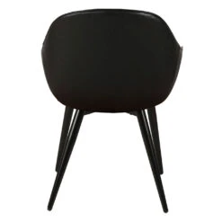 Fauteuil De Salle à Manger Effet Cuir Noir - Ben 8 Fauteuil De Salle à Manger Effet Cuir Noir - Ben -Magasin Général Pour La Maison chaise avec accoudoir effet cuir noir ben 630957 630957 FRN04 WEB 1