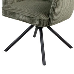 Chaise Avec Accoudoirs Pivotante En Velours Côtelé Vert - Moda 15 Chaise Avec Accoudoirs Pivotante En Velours Côtelé Vert - Moda -Magasin Général Pour La Maison chaise avec accoudoirs pivotante en velours cotele vert moda 699219 699219 FRN04 WEB