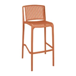 Chaise De Bar D'extérieur Terracotta H100cm - Lumi