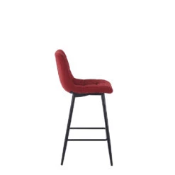 Chaise De Bar En Tissu Matelassé Cerise - Lilly 7 Chaise De Bar En Tissu Matelassé Cerise - Lilly -Magasin Général Pour La Maison chaise de bar en tissu matelasse cerise lilly 643754 643754 FRN03 WEB