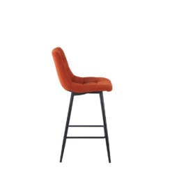 Chaise De Bar En Tissu Matelassé Terracotta - Lilly 7 Chaise De Bar En Tissu Matelassé Terracotta - Lilly -Magasin Général Pour La Maison chaise de bar en tissu matelasse terracotta lilly 643756 643756 FRN03 WEB