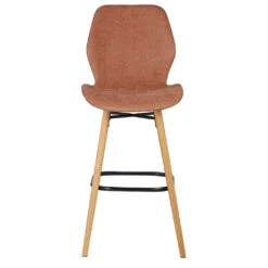 Chaise De Bar En Tissu Soft Touch Nèfle H65cm - Keri