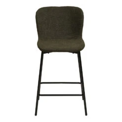 Chaise De Bar En Tissu Vert H65cm - Maeva -Magasin Général Pour La Maison chaise de bar en tissu vert h65cm maeva 698138 698138 FRN02 WEB 1