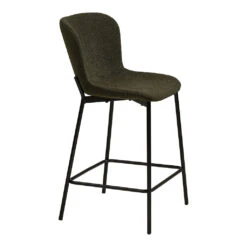 Chaise De Bar En Tissu Vert H65cm - Maeva -Magasin Général Pour La Maison chaise de bar en tissu vert h65cm maeva 698138 698138 FRN03 WEB 1