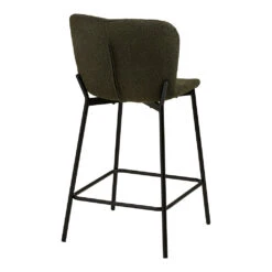 Chaise De Bar En Tissu Vert H65cm - Maeva -Magasin Général Pour La Maison chaise de bar en tissu vert h65cm maeva 698138 698138 FRN04 WEB 1