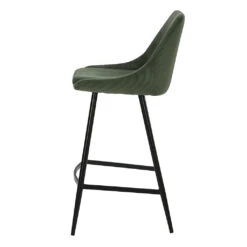 Chaise De Bar En Velours Côtelé Vert Sapin H67cm - Ben 9 Chaise De Bar En Velours Côtelé Vert Sapin H67cm - Ben -Magasin Général Pour La Maison chaise de bar en velours cotele vert sapin h67cm ben 671178 671178 FRN03 WEB 2