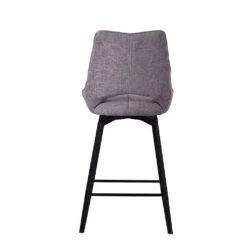 Chaise De Bar Pivotante En Tissu Gris - Stockholm -Magasin Général Pour La Maison chaise de bar pivotante en tissu gris stockholm 689338 689338 FRN05 WEB