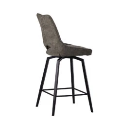 Chaise De Bar Pivotante En Tissu Vert - Stockholm -Magasin Général Pour La Maison chaise de bar pivotante en tissu vert stockholm 689336 689336 FRN04 WEB
