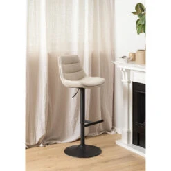 Chaise De Bar Pivotante Réglable H…cm En Tissu Beige - Adisa -Magasin Général Pour La Maison chaise de bar pivotante reglable h cm en tissu beige adisa 698986 698986 FRN08 WEB 1