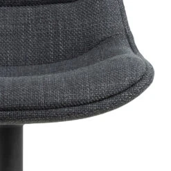 Chaise De Bar Pivotante Réglable H…cm En Tissu Gris Foncé - Adisa -Magasin Général Pour La Maison chaise de bar pivotante reglable h cm en tissu gris fonce adisa 69898 698985 FRN05 WEB 1