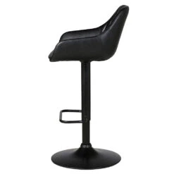 Chaise De Bar Pivotante Réglable H62/83cm Effet Cuir Noir - Moss 5 Chaise De Bar Pivotante Réglable H62/83cm Effet Cuir Noir - Moss -Magasin Général Pour La Maison chaise de bar pivotante reglable h89 109cm effet cuir noir moss 64625 646254 FRN03 WEB