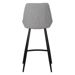 Chaise De Bar En Tissu Gris Clair H67cm - Ben -Magasin Général Pour La Maison chaise de bar tissu gris clair ben 633429 633429 FRN05 WEB 1