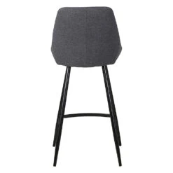Chaise De Bar En Tissu Gris Foncé H67cm - Ben 10 Chaise De Bar En Tissu Gris Foncé H67cm - Ben -Magasin Général Pour La Maison chaise de bar tissu gris fonce ben 633428 633428 FRN05 WEB 1