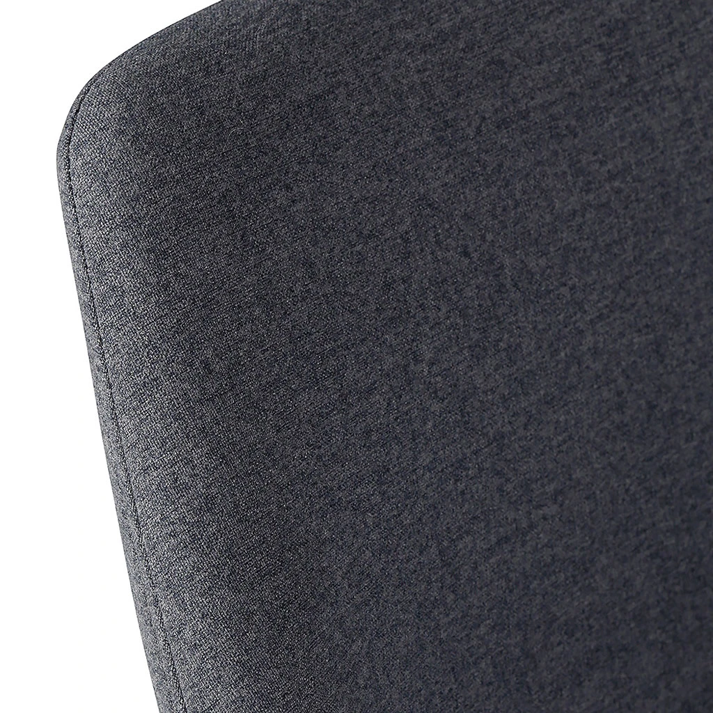 Chaise De Bar En Tissu Gris Foncé H67cm - Ben 7 Chaise De Bar En Tissu Gris Foncé H67cm - Ben – Image 7