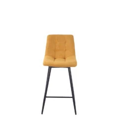 Chaise De Bar Tissu Matelassé Moutarde - Lilly 6 Chaise De Bar Tissu Matelassé Moutarde - Lilly -Magasin Général Pour La Maison chaise de bar tissu matelasse moutarde lilly 643752 643752 FRN01 WEB