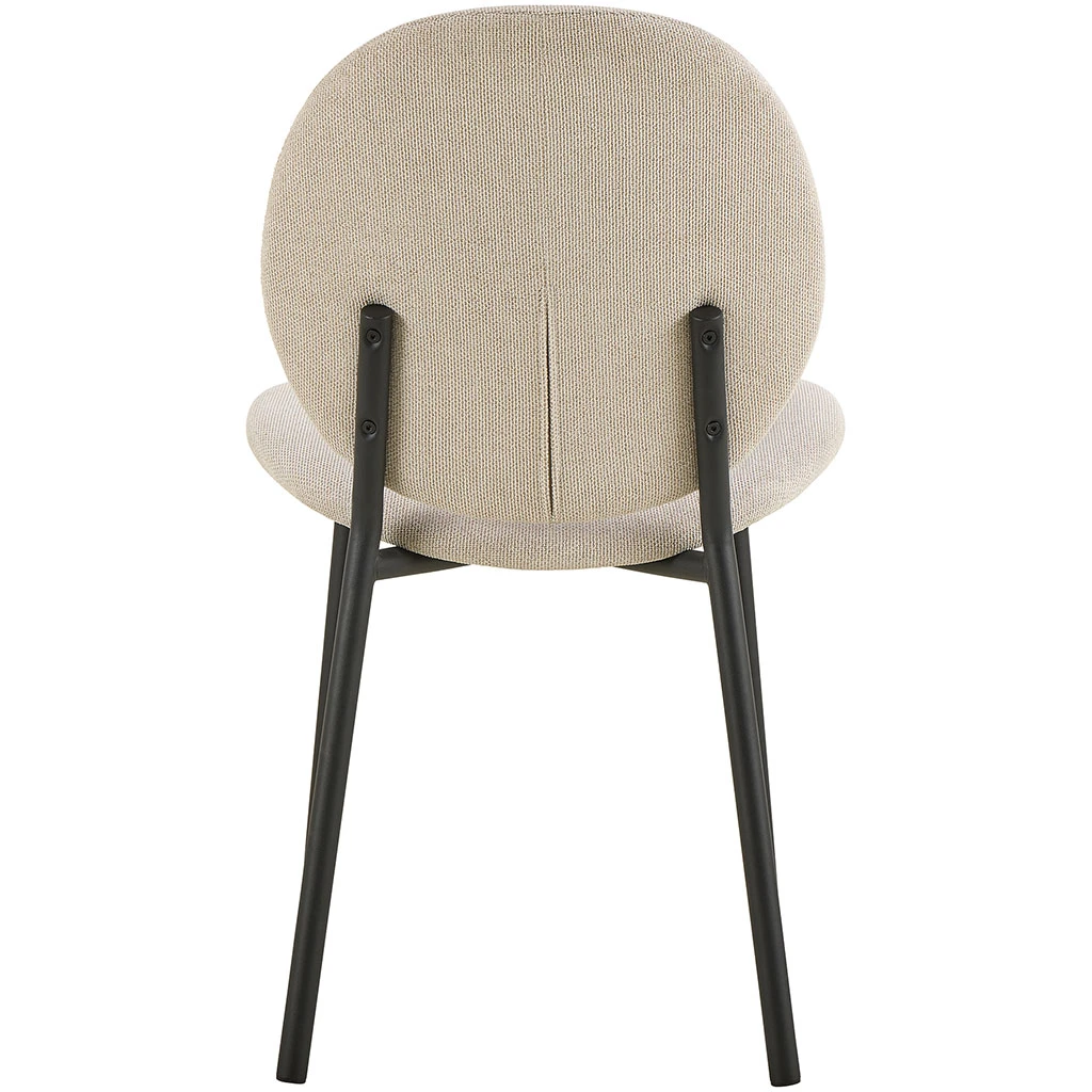 Chaise De Salle à Manger En Tissu Beige - Caso 7 Chaise De Salle à Manger En Tissu Beige - Caso – Image 7