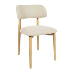 Chaise De Salle à Manger En Tissu Beige Et Hévéa - Elsy 7 Chaise De Salle à Manger En Tissu Beige Et Hévéa - Elsy -Magasin Général Pour La Maison chaise de salle a manger en tissu beige et hevea elsy 40857 40857 DET01 WEB