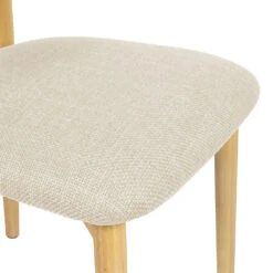 Chaise De Salle à Manger En Tissu Beige Et Hévéa - Elsy 10 Chaise De Salle à Manger En Tissu Beige Et Hévéa - Elsy -Magasin Général Pour La Maison chaise de salle a manger en tissu beige et hevea elsy 40857 40857 DET03 WEB