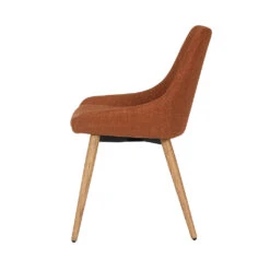 Chaise De Salle à Manger En Tissu Cognac - Ben 10 Chaise De Salle à Manger En Tissu Cognac - Ben -Magasin Général Pour La Maison chaise de salle a manger en tissu cognac ben 671171 671171 FRN03 WEB 2