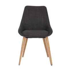 Chaise De Salle à Manger En Tissu Gris Anthracite - Ben