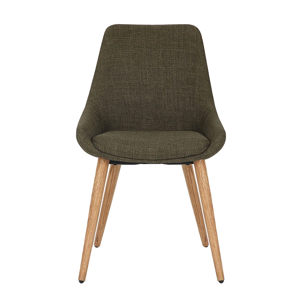 Chaise De Salle à Manger En Tissu Kaki - Ben 1 Chaise De Salle à Manger En Tissu Kaki - Ben