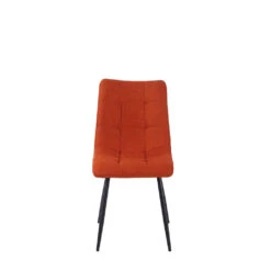 Chaise De Salle à Manger En Tissu Matelassé Terracotta - Lilly