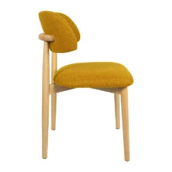 Chaise De Salle à Manger En Tissu Safran Et Hévéa - Elsy 8 Chaise De Salle à Manger En Tissu Safran Et Hévéa - Elsy -Magasin Général Pour La Maison chaise de salle a manger en tissu safran et hevea elsy 40858 40858 DET02 WEB